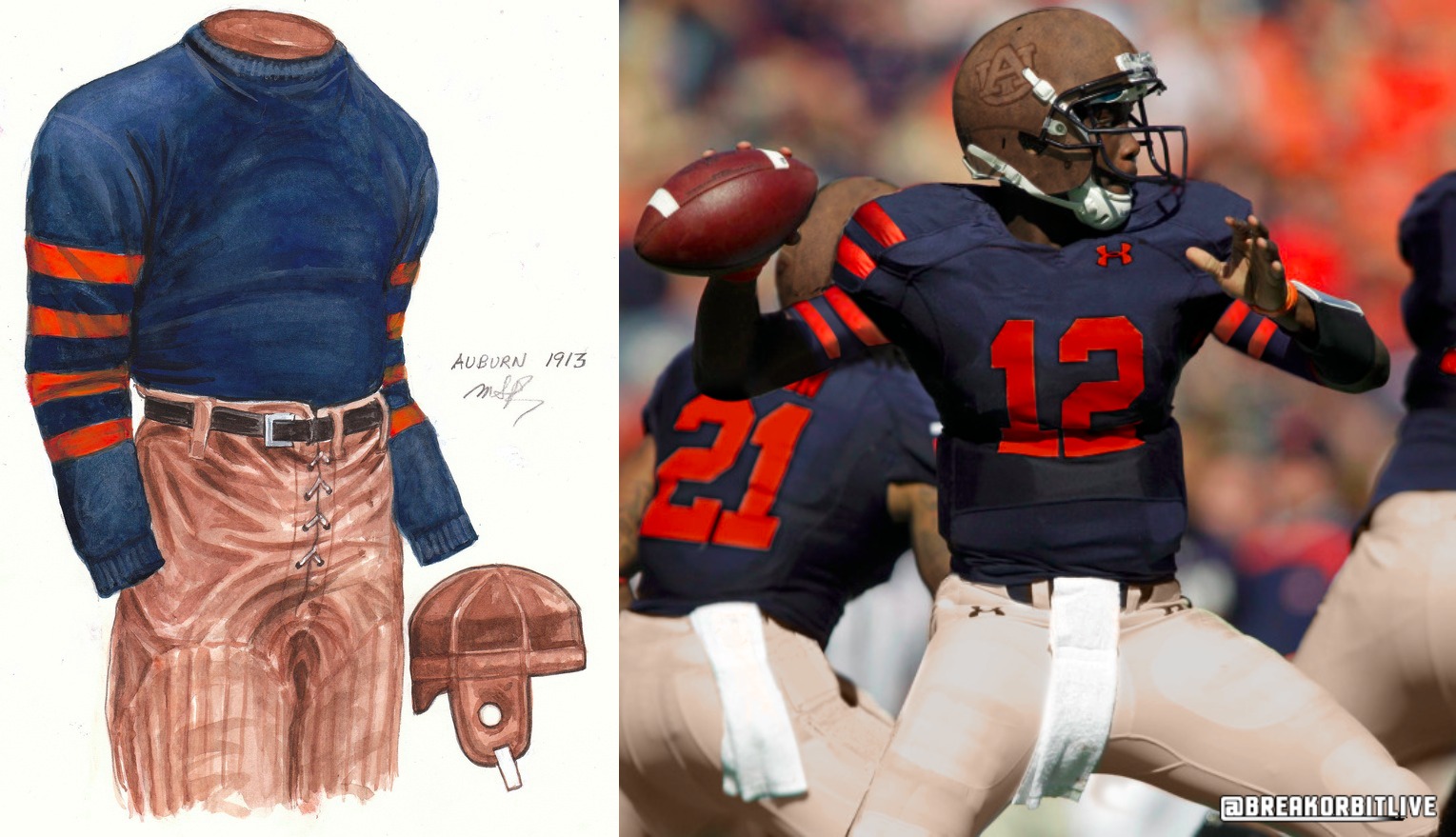 The Gridiron Uniform Database: The Throwback Helmet Evolution