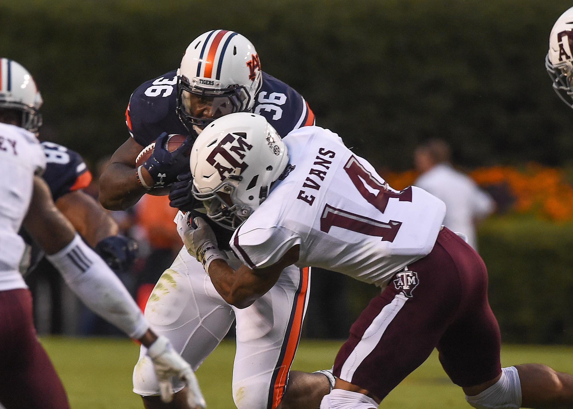 Kamryn Pettway (36). Auburn vs Texas A&M football game on Saturday, Sept. 17, 2016 in Auburn, Ala.  Dakota Sumpter/Auburn Athletics