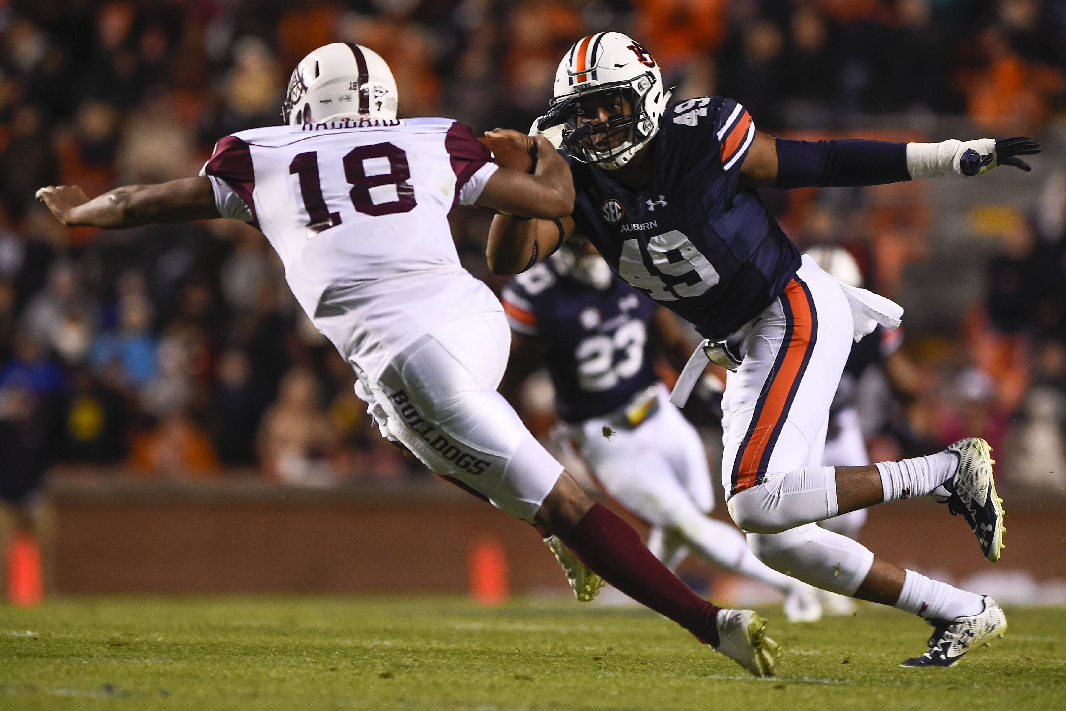 Darrell Williams (49). Auburn football vs Alabama A&M on Saturday, Nov. 19, 2016, in Auburn, Ala. Dakota Sumpter/Auburn Athletics